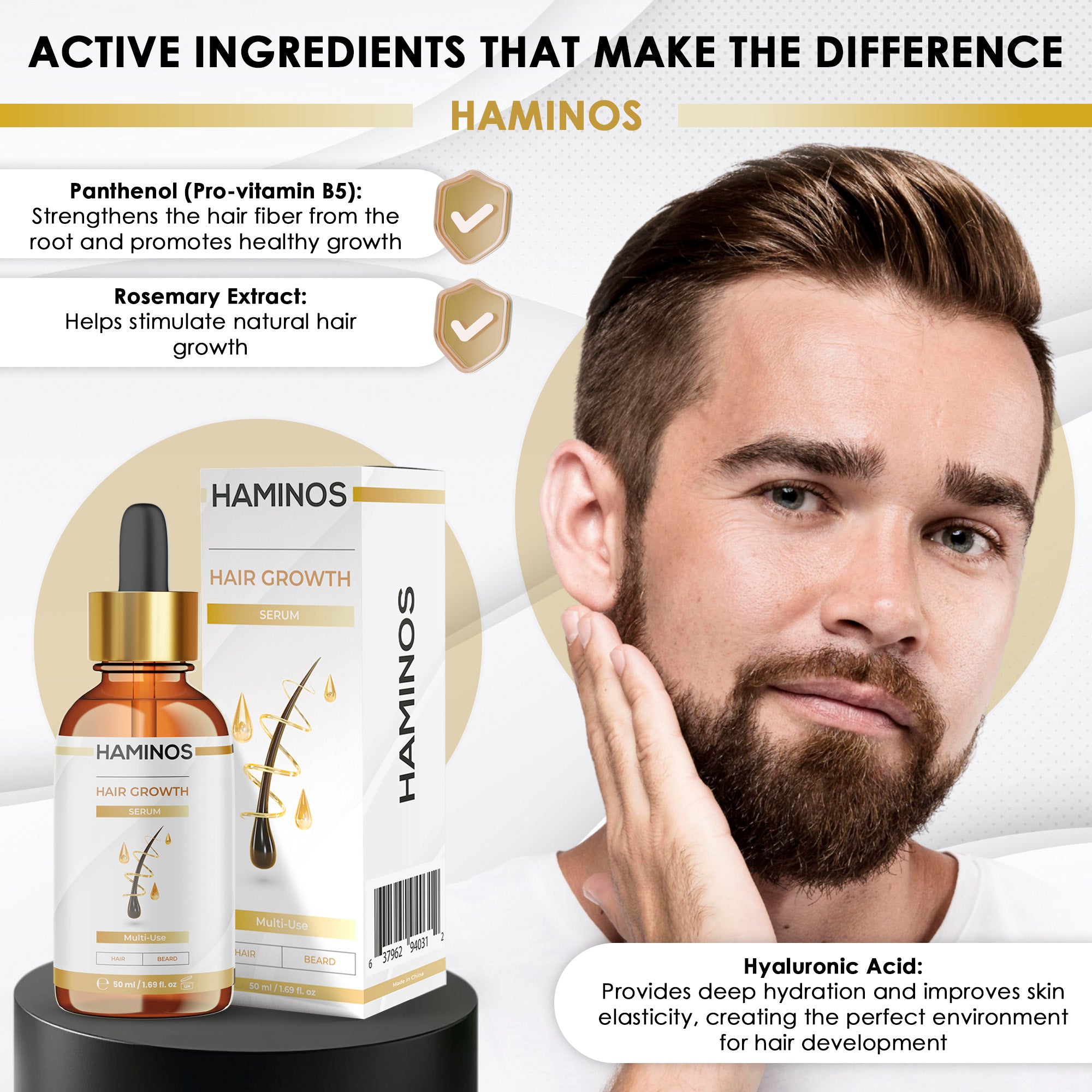 MALE HAIR GROWTH PACK | HAMINOS®️