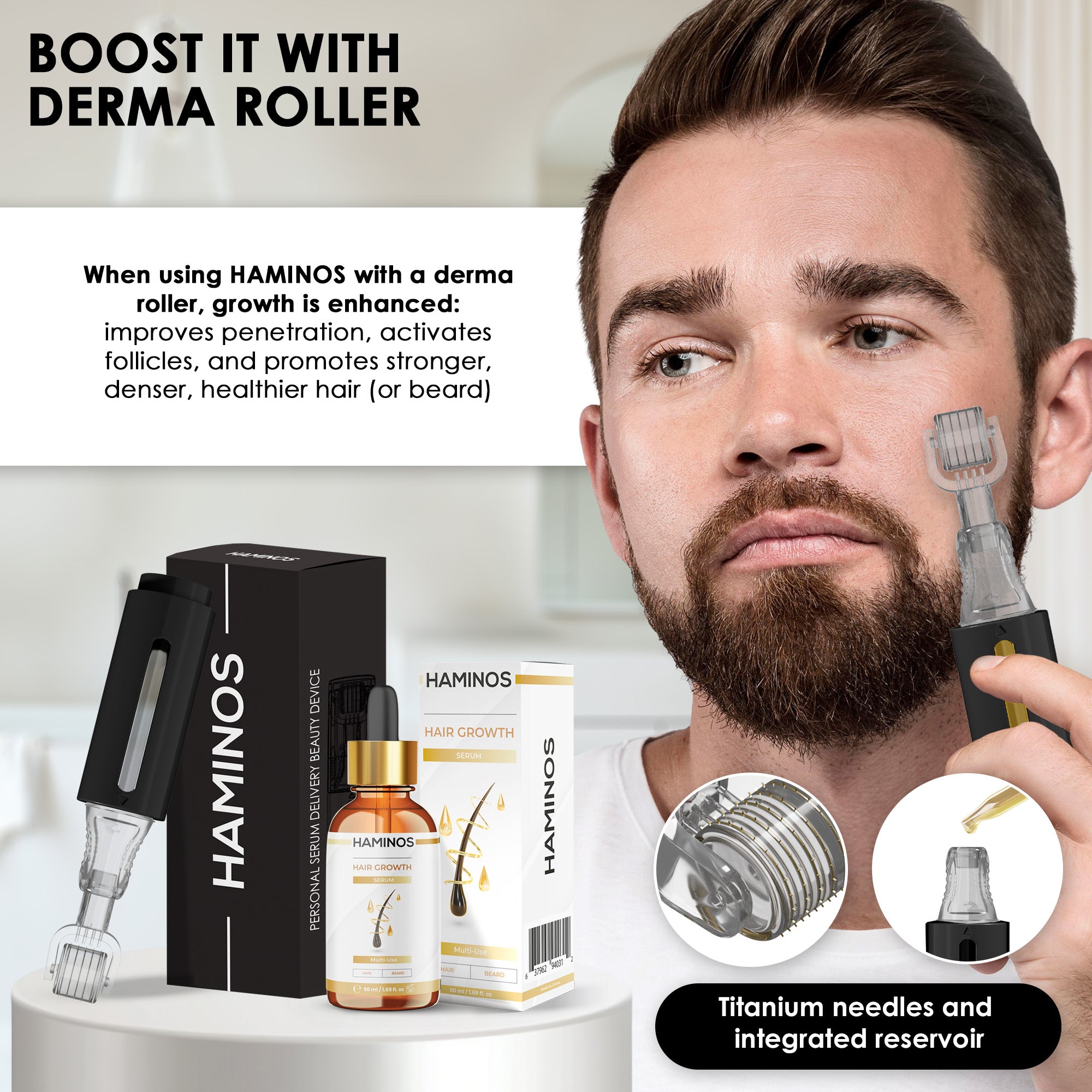 MALE HAIR GROWTH PACK | HAMINOS®️
